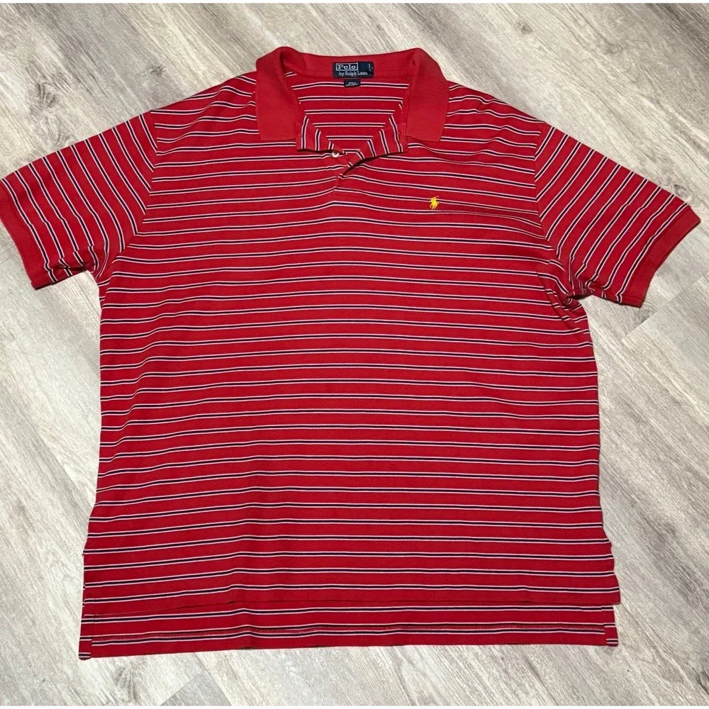 Polo Ralph Lauren men's XXL red polo shirt‎